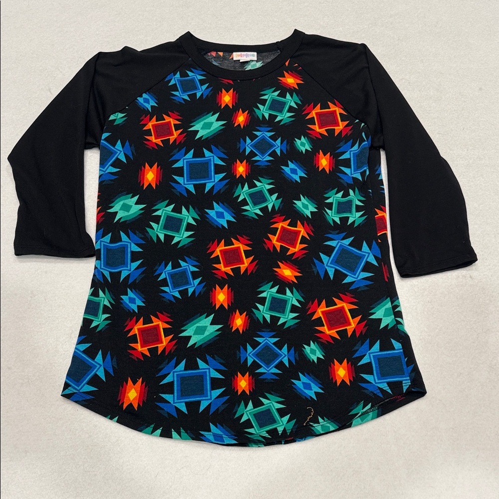 LuLaRoe Colorful Geometric Shirt size S
